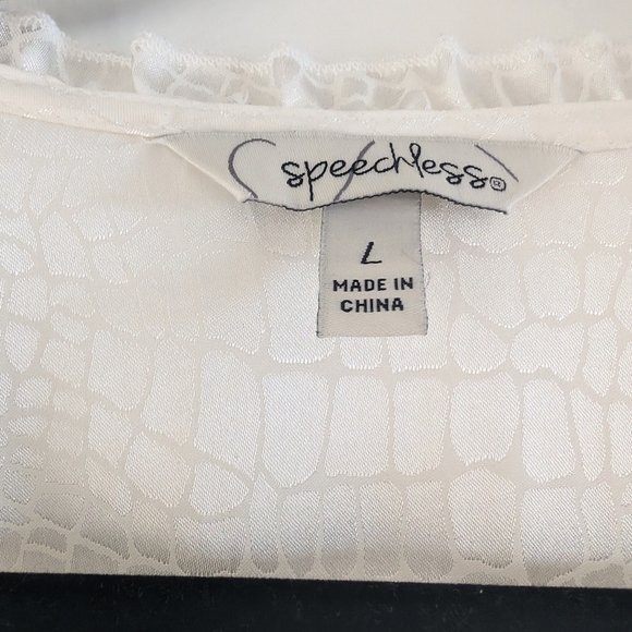 Speechless White Long Sleeve Sundress with V-Neck - Picture 5 of 11